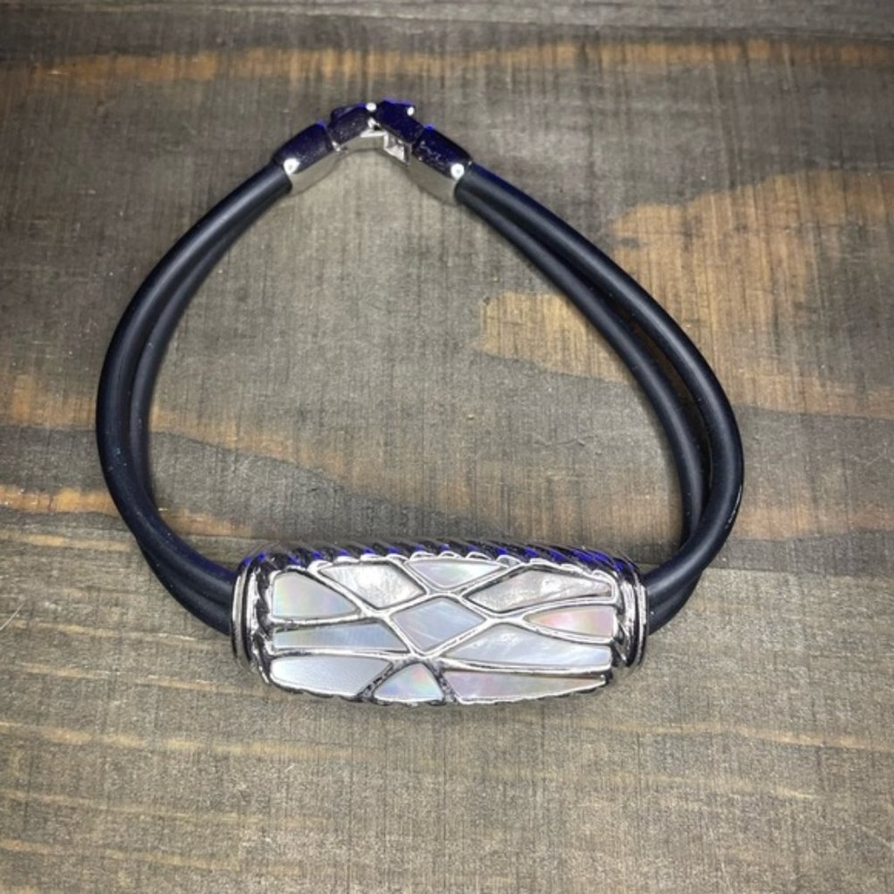 Lia Sophia Black and Silver Bracelet